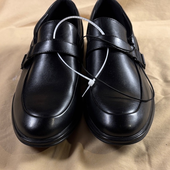 Perry Ellis Portfolio Ultra Foam Men\'s Black Leather Buckle‎ Loafers Dress Shoes main image 11